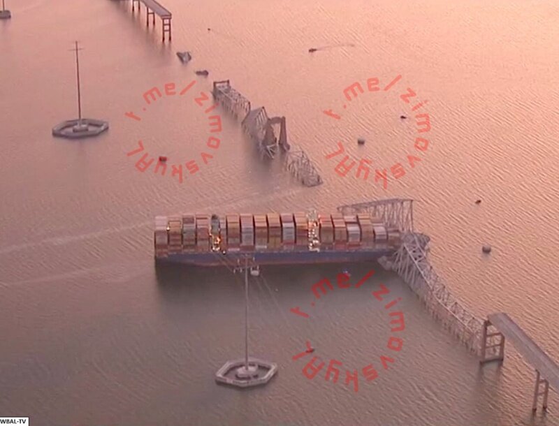    Карма: когда хочешь уничтожить Крымский мост, а падает мост в Балтиморе