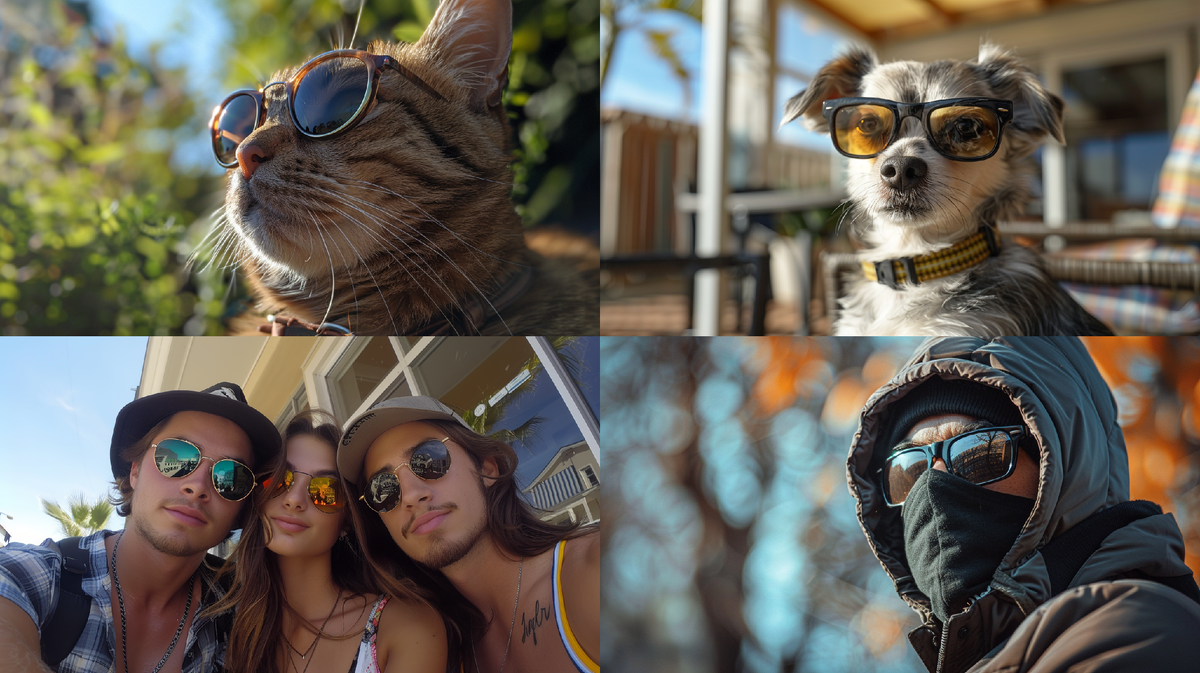 Картинка, которую сгенерировала Midjourney только на основе эмодзи «😎».