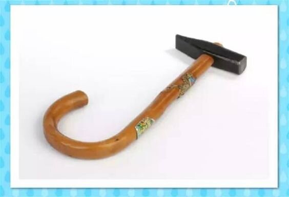 Молоток с ручкой из ручки зонтика! 