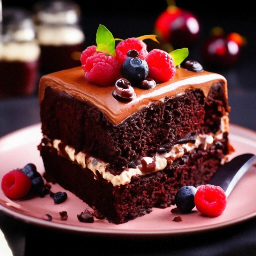 Торт шоколадный на сметане. 