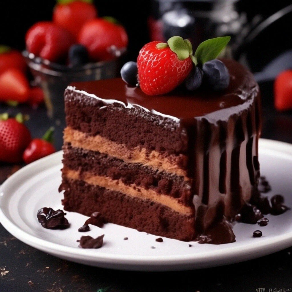 Торт шоколадный на сметане. 