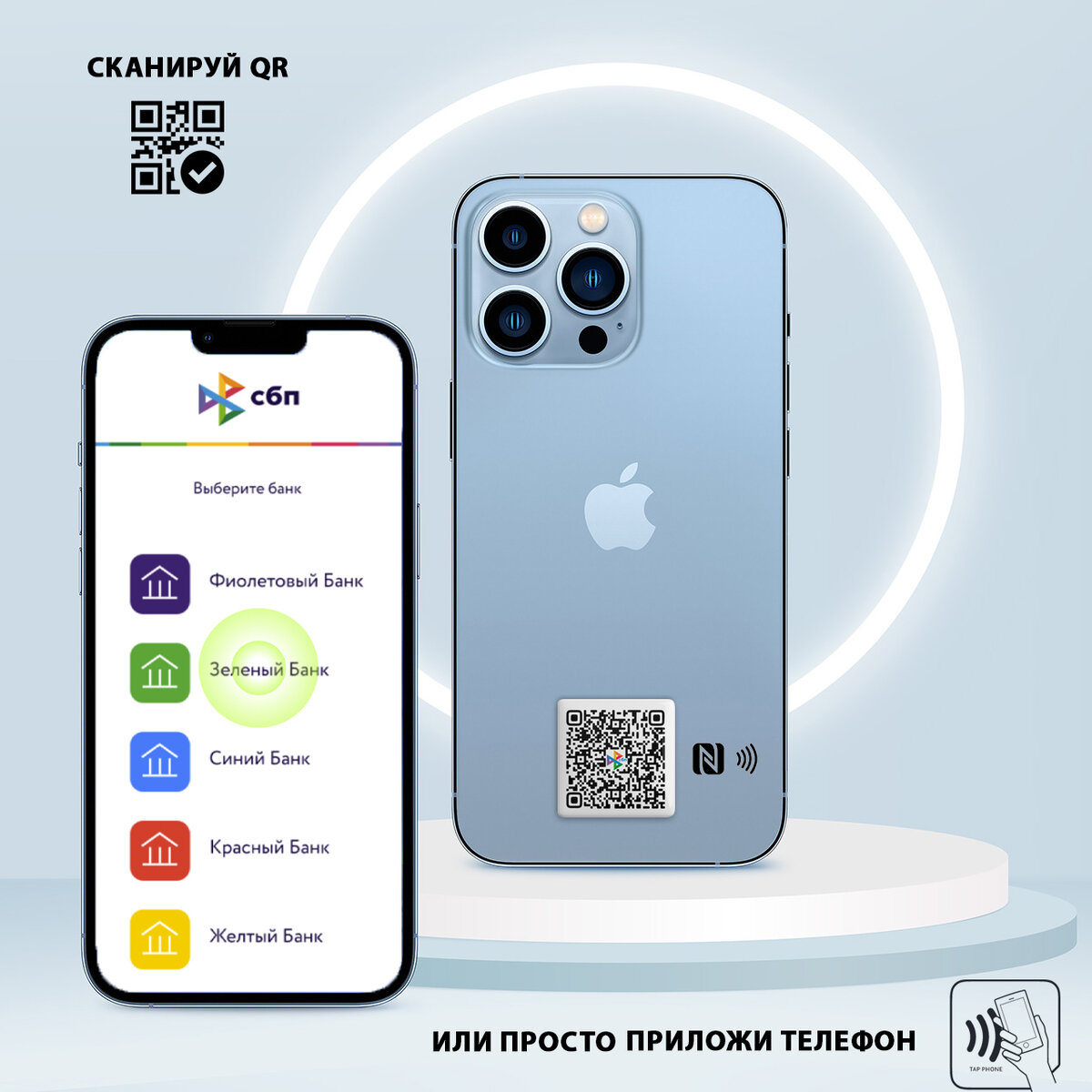 Первая пластиковая карта СБП с Nfc | СБП Nfc | Дзен