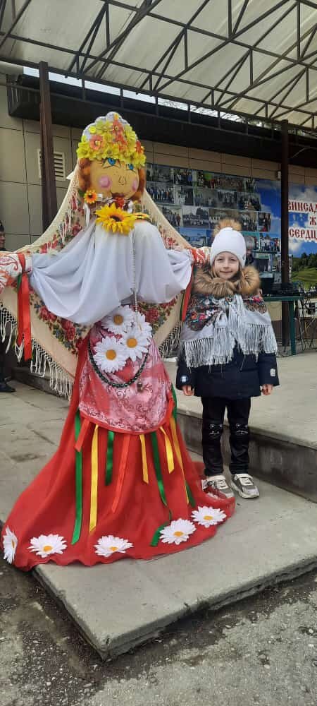 Фото племянницы с празднования Масленицы. 