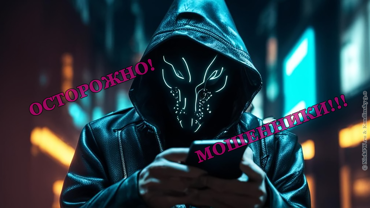 ОСТОРОЖНО МОШЕННИКИ © NickFW.ru & Kandinsky 3.0