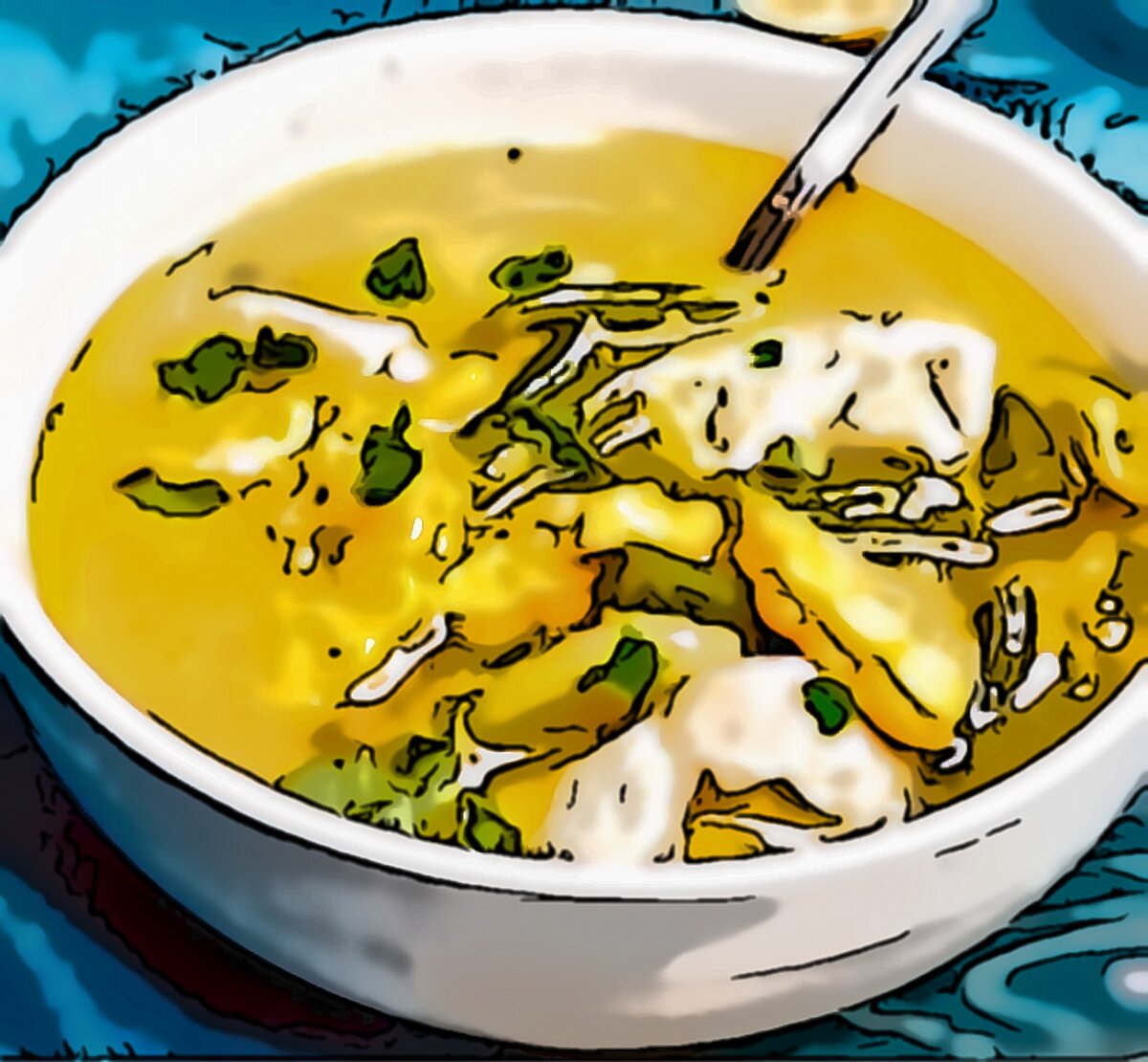 Суп куриный с овощами