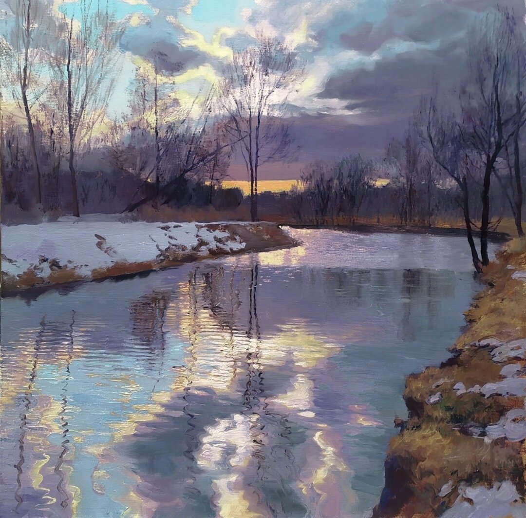 "Апрельское серебро". Художник Никита Покровский