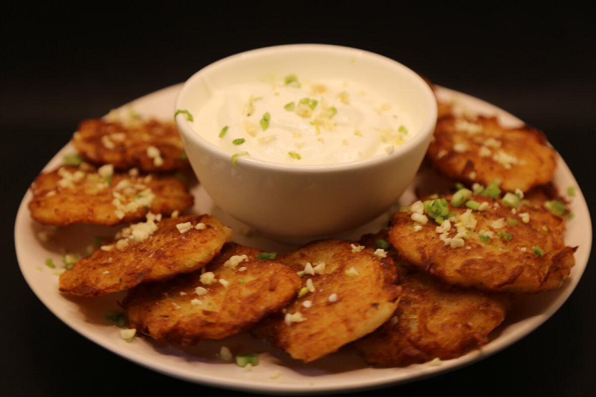 Эти драники я только что приготовил