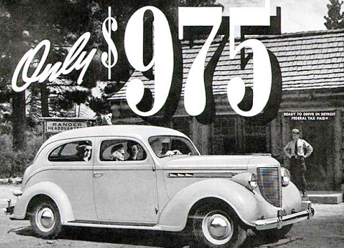 Винтажная реклама Chrysler Royal 1938A