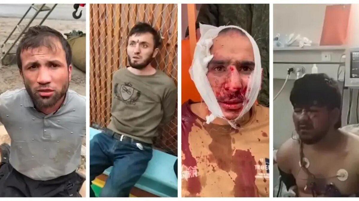ЗАДЕРЖАННЫЕ ПОДОЗРЕВАЕМЫЕ В ТЕРАКТЕ В "КРОКУС СИТИ ХОЛЛЕ". КОЛЛАЖ TENGRINEWS.KZ