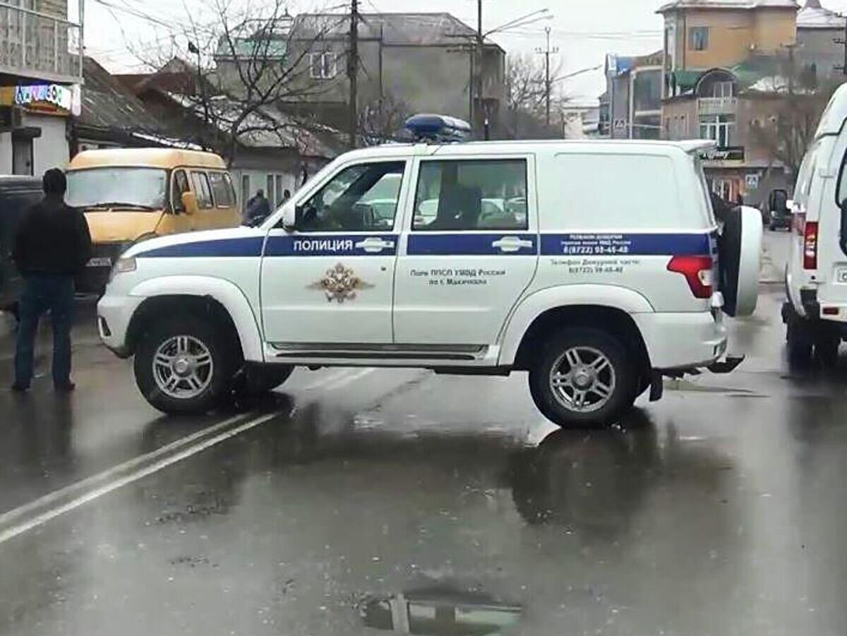    Автомобиль полиции Дагестана© НАК РФ