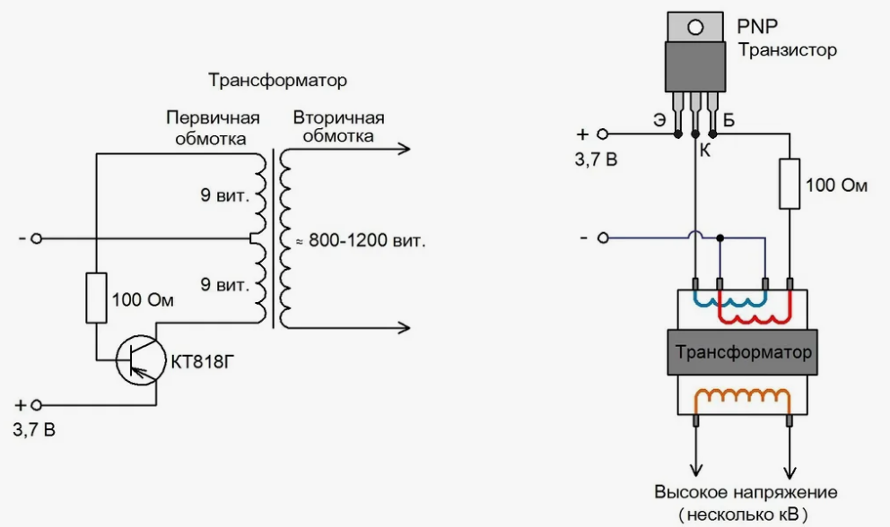Что делает преобразователь. Схема высоковольтного блокинг генератора. Схема высоковольтного преобразователя напряжения на ТДКС. Схема плазменной зажигалки от 1.5 в. Блокинг Генератор на ТДКС схема.