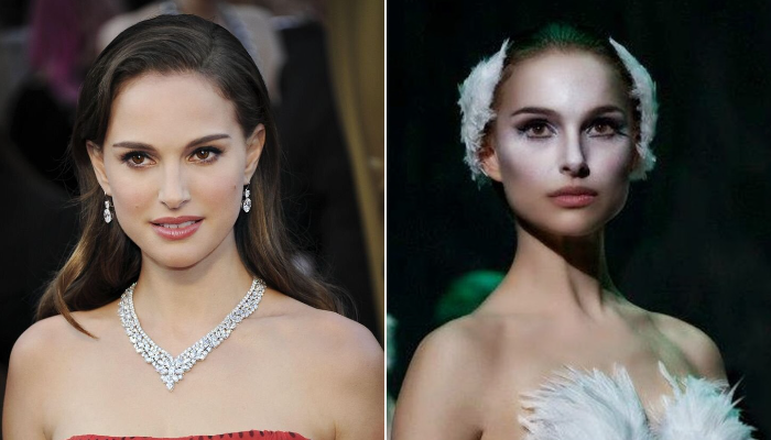  Натали Портман в жизни и в роли Нины.