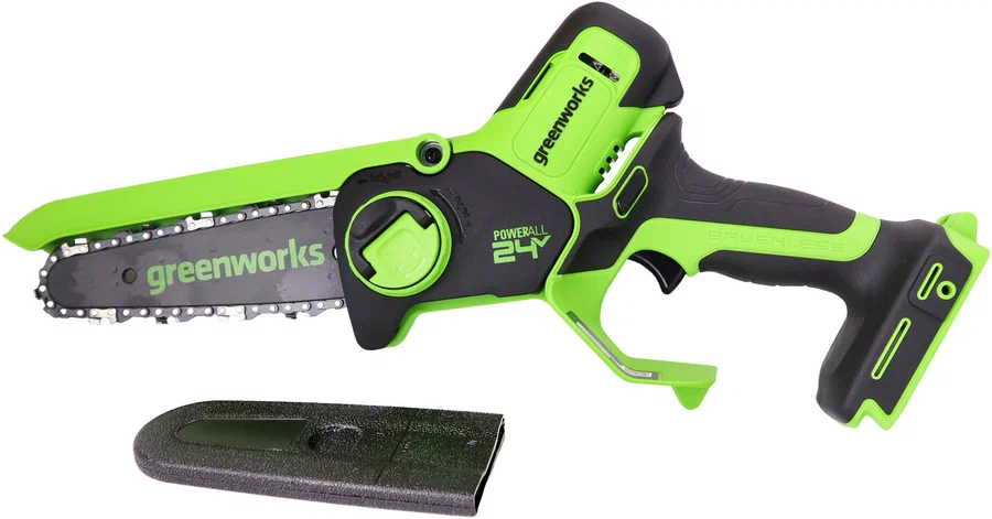 Пила цепная аккумуляторная GREENWORKS GD24CSMNX 24V, 15см бесщеточная, без АКБ и ЗУ