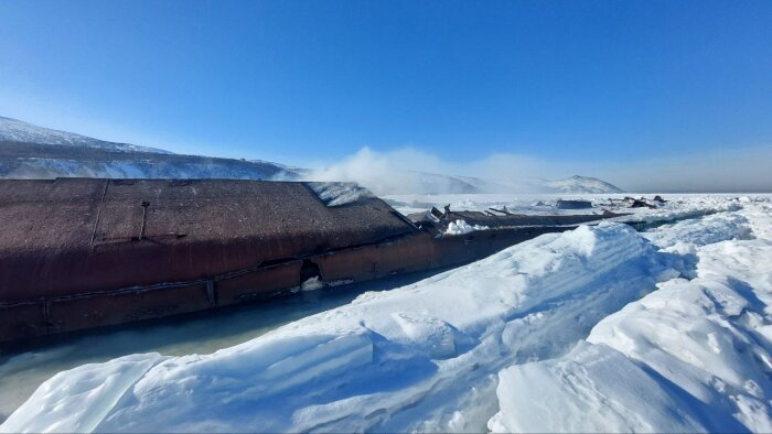  Фото: телеграм-канал правительства Магаданской области. Вес "Невы" более 2000 тонн