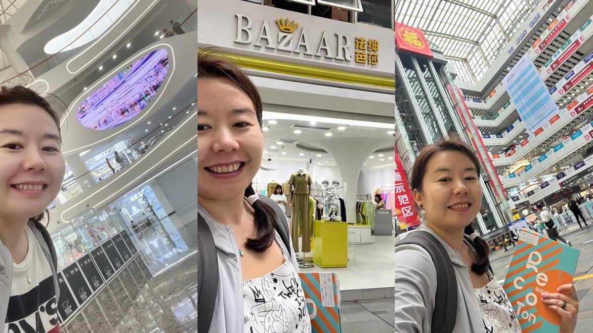 Слева - оптовый рынок по бьюти-теме, среднее фото - оптовый рынок дизайнерской одежды, на котором закупаются все модные шоурумы и инстамагазины с "эксклюзивным" ассортиментом, справа - оптовый рынок тканей.