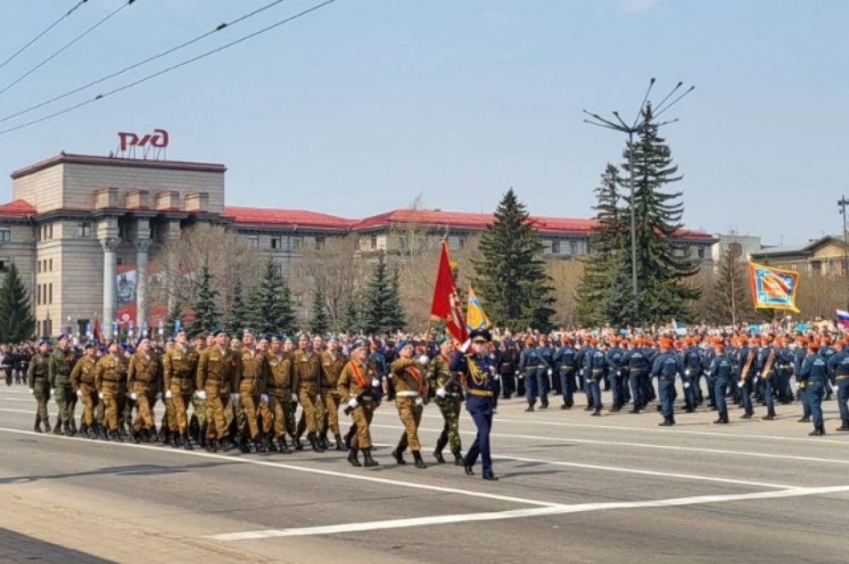    В Красноярске парад в честь Дня Победы перенесли на правобережье