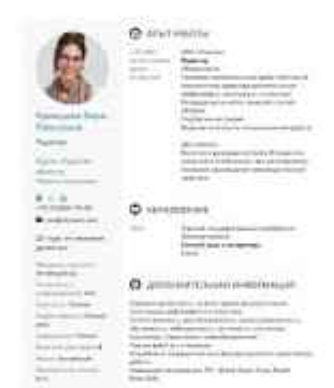 Примерно так выглядит анкета 