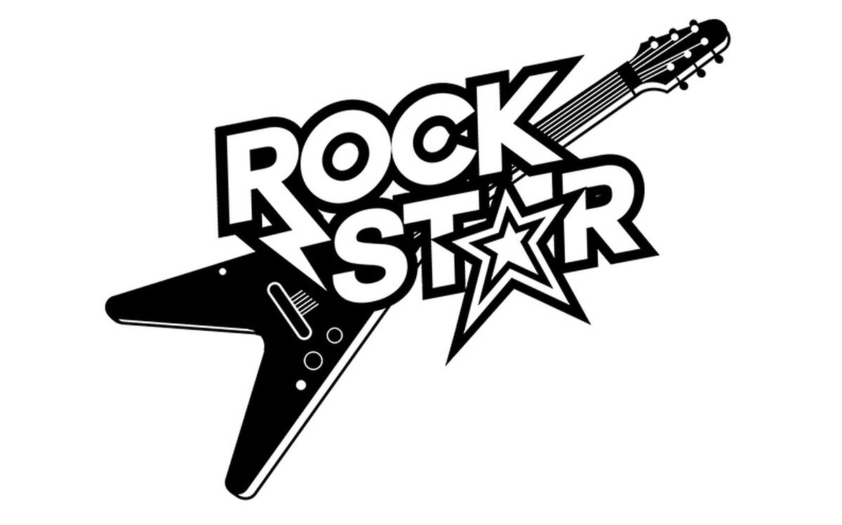 Rockstar перевод на русский. Логотип в стиле рок. Логотип рокстар. Рок звезда.