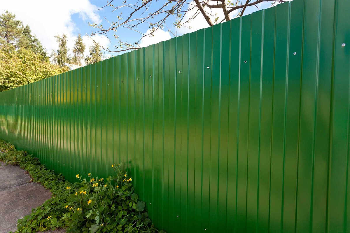 Профлист на фото профлист с-8 ral 6005 зелёный мох