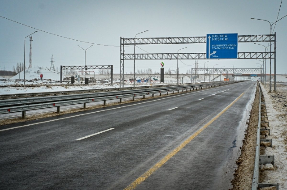    Татарстанцев попросили не совершать поездки по трассе М-12 из-за непогоды
