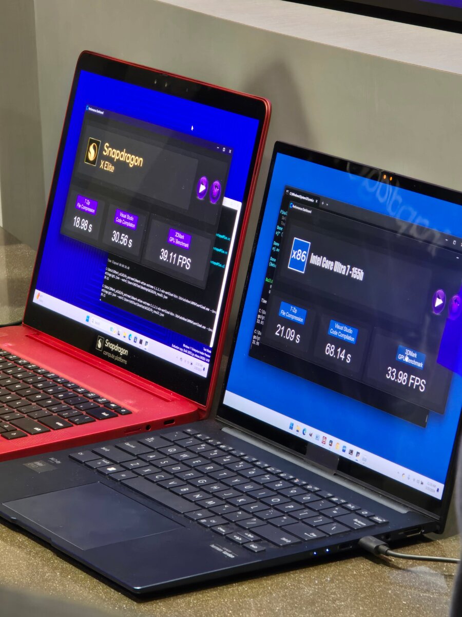    Ноутбук на Snapdragon X Elite испытали в играх и сравнили с Intel Core Ultra [ВИДЕО]