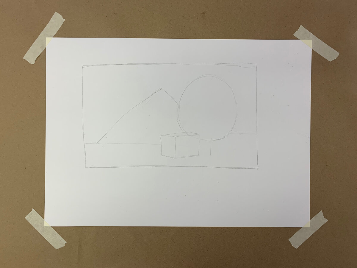 Первый этап: набросок