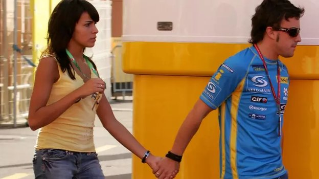 Ракель дель Росарио и Фернандо Алонсо. Фото Соцсети