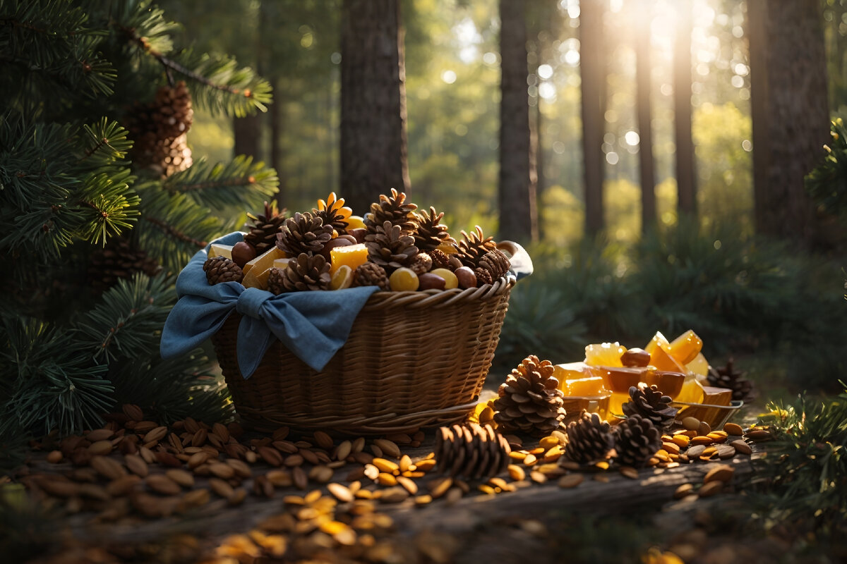 Кедровые конфеты с медом