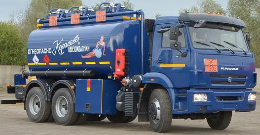 КАМАЗ АТЗ 15М3 Нижний налив, рекуперация, 3 отсека, Алюминий.