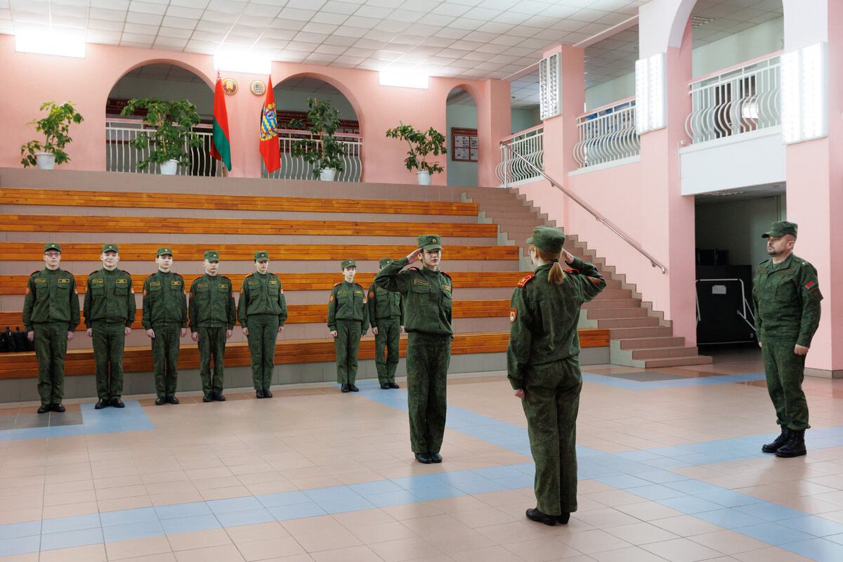 Занятие по строевой подготовке