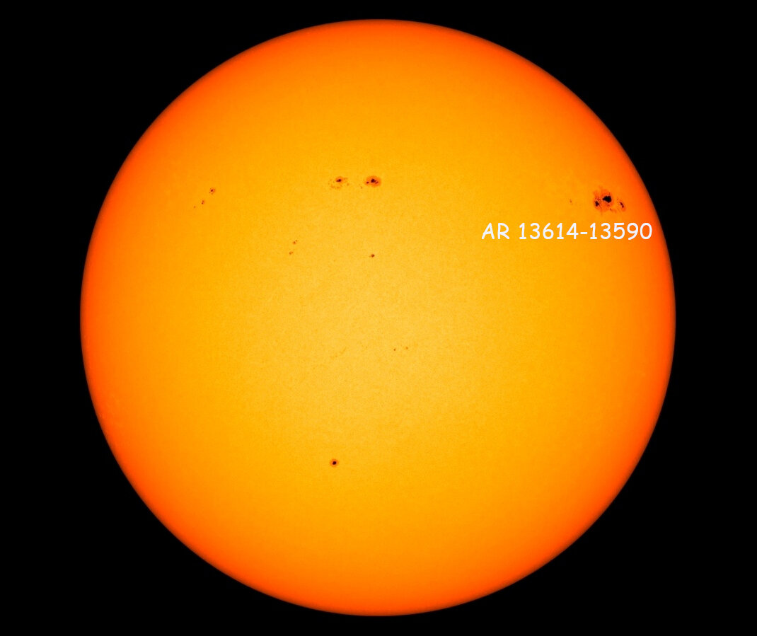 Солнце 28 февраля 2024 года, фото NASA  