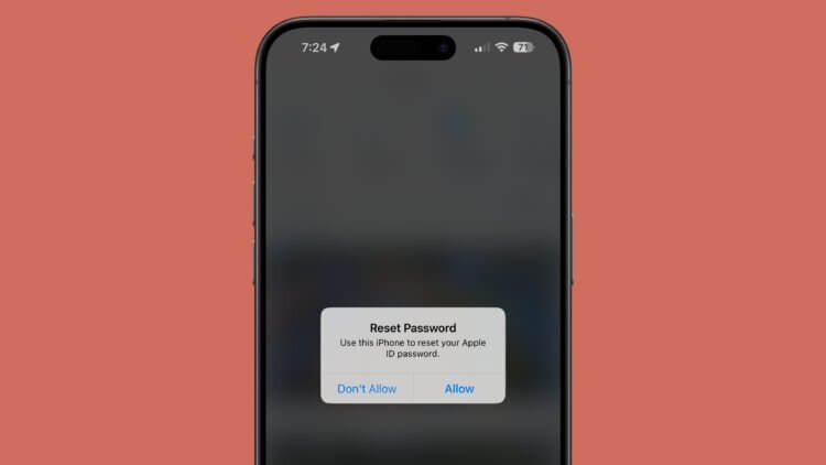    Уведомление о сбросе пароля от Apple ID появляется по центру экрана. Изображение: macrumors.com