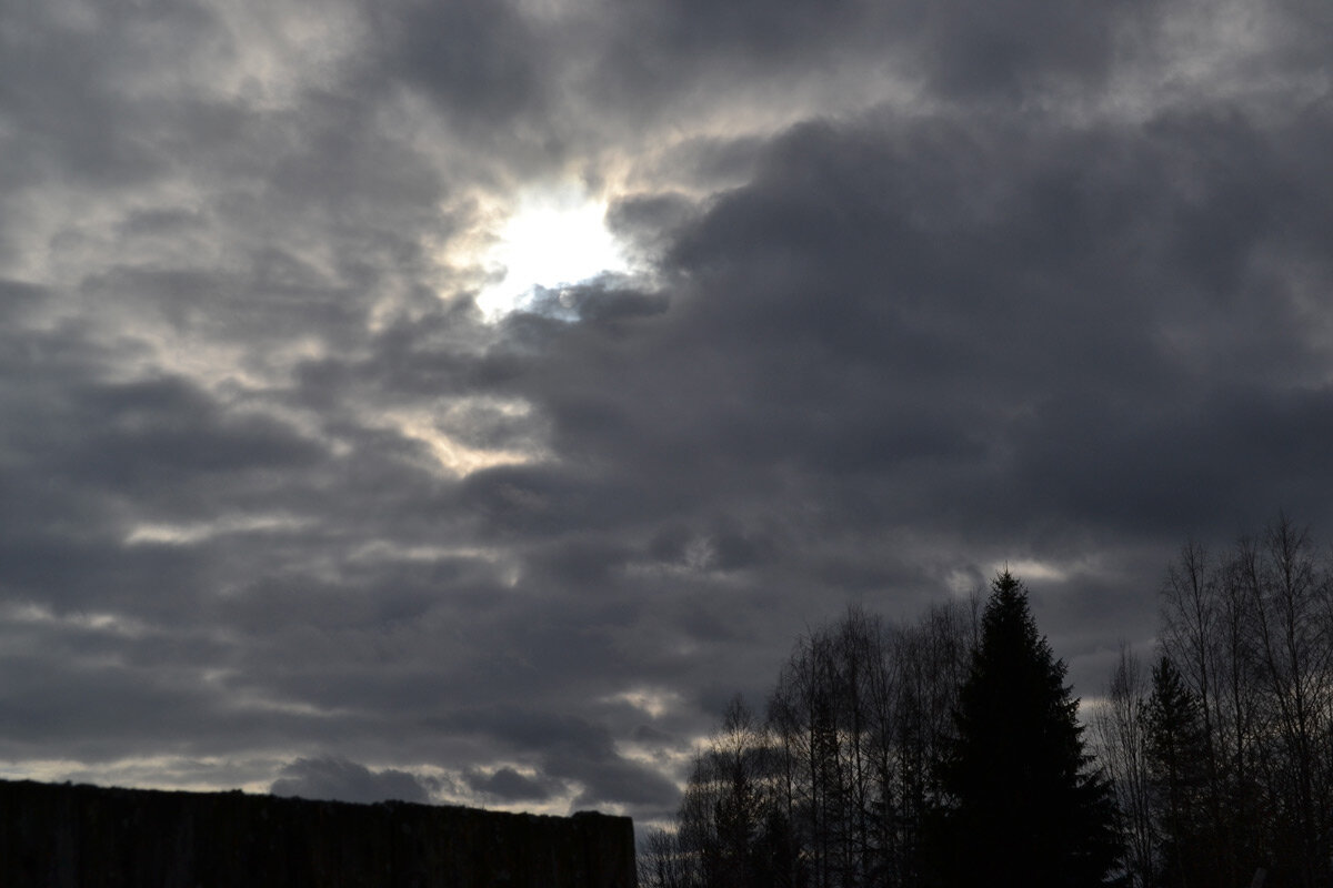 Фото до и после не делала, но есть фото вот такого неба