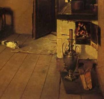 Фрагмент «Кухни» с самоваром