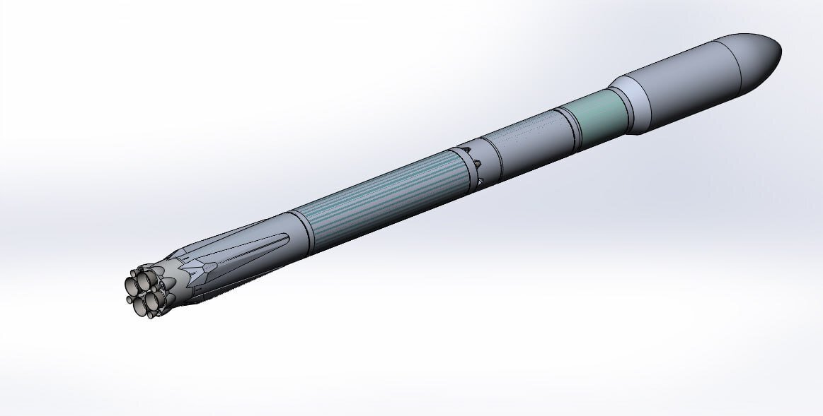 Модель РН «Союз-СПГ». Credit: Госкорпорация «Роскосмос».  