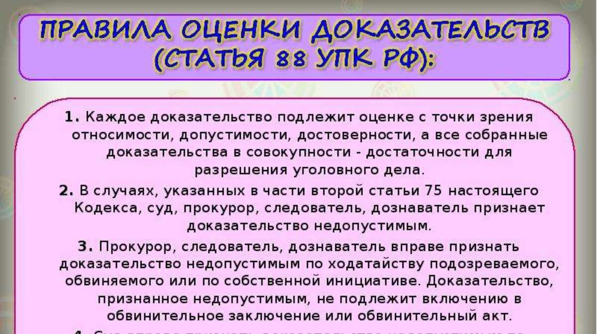 Признание судом недопустимыми доказательствами. Оценка доказательств. Доказательства УПК. Правила оценки доказательств. Относимость и допустимость доказательств УПК.