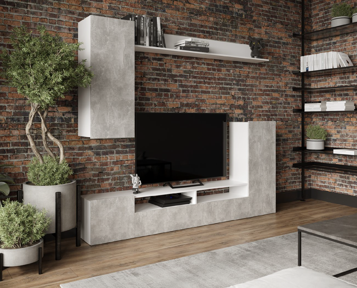 Гостиная (18,1 кв. м) в стиле брутальный лофт