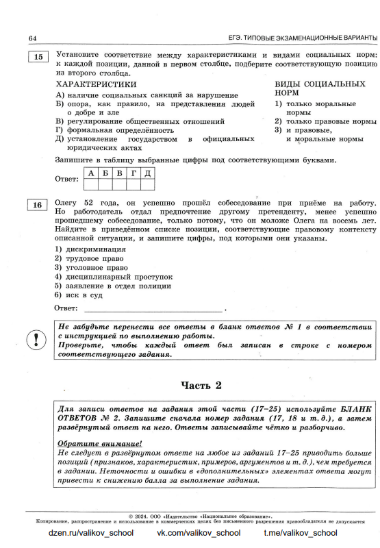 Вариант огэ русский 2024 год