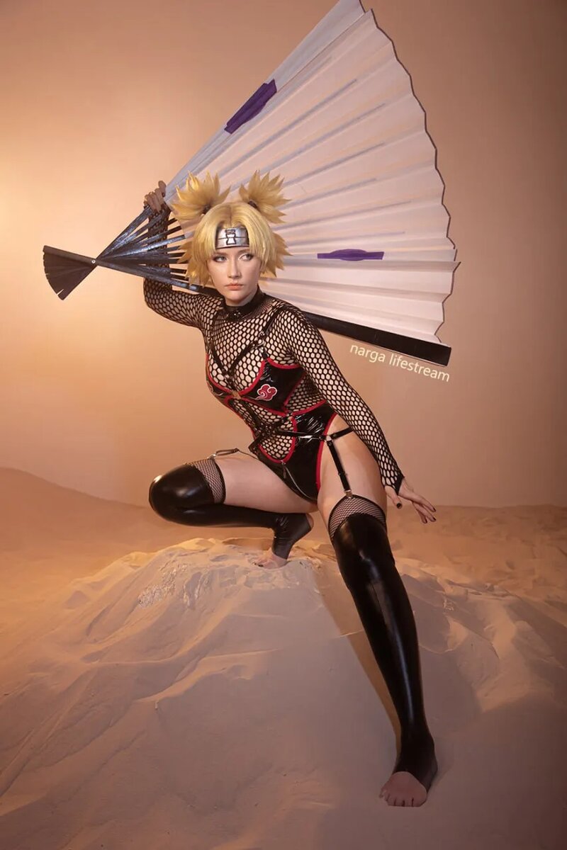Косплей на Темари из «Наруто». Косплеер: Narga. Источник: t.me/nargalifestream    📷