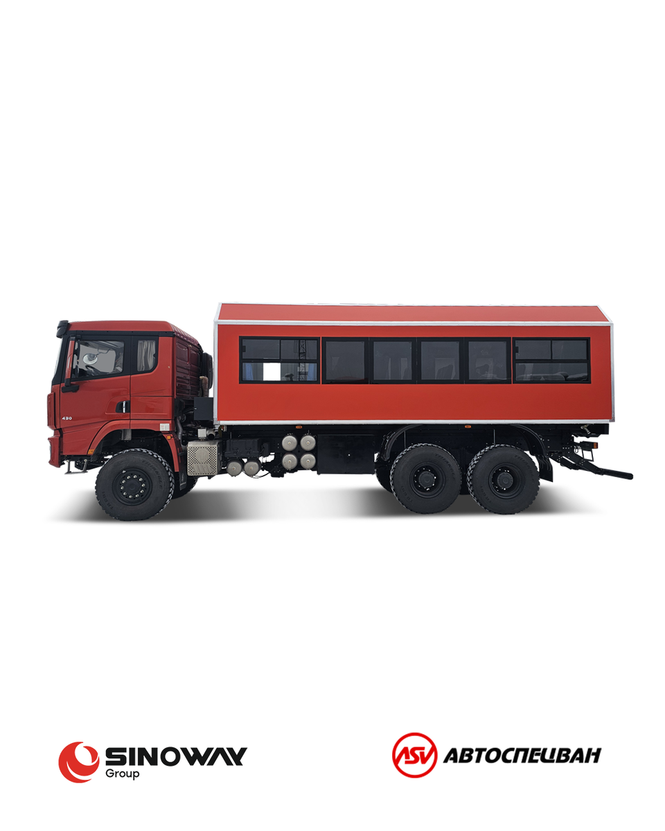 Вахтовка на шасси Shacman от Sinoway Group