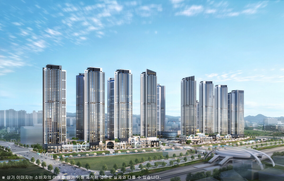 Архитектурная визуализация жилого комплекса Hillstate the Unjeong (Hyundai E&C)