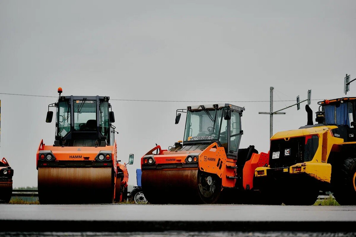    Ведутся дорожные работы. Фото: Егор Ивлев.