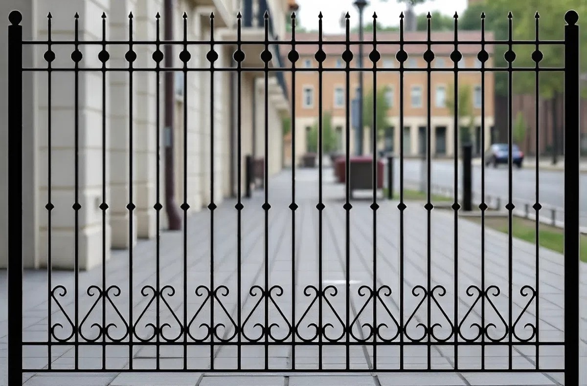 Секция забора кованая