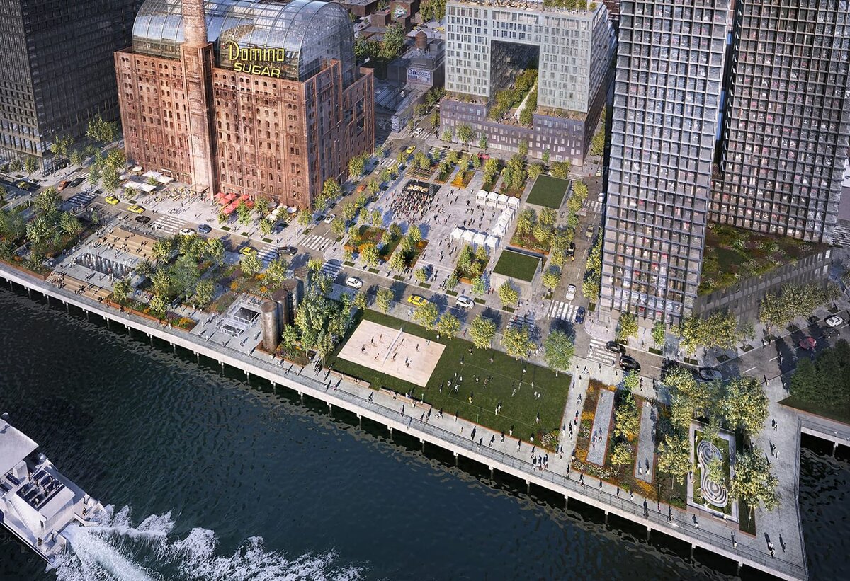 Вид на парк с высоты птичьего полета