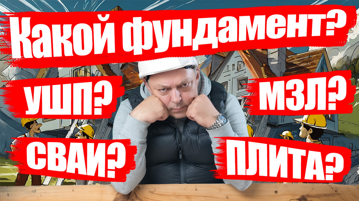 Выбор типа фундамента - очень важный вопрос!