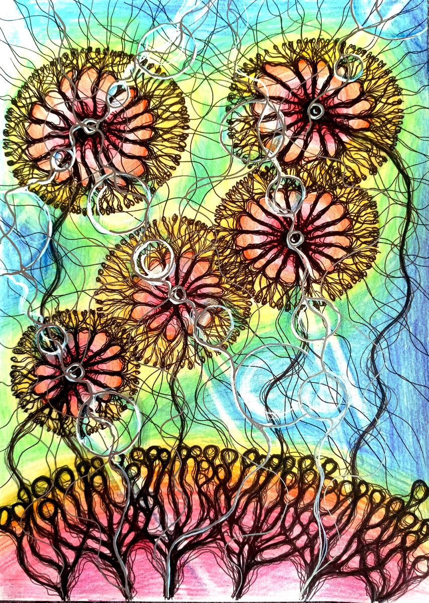 Я назвала эту работу Одуваны