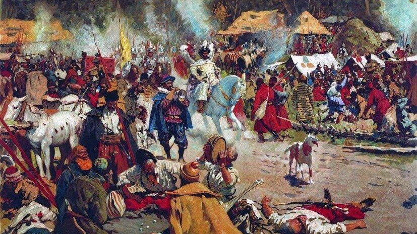     «В Смутное время», художник Сергей Иванов, 1908 год  Public domain