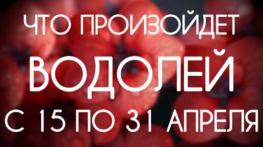 Водолей ♒️ События периода с 15 по 30 Апреля 2024. Таро-прогноз