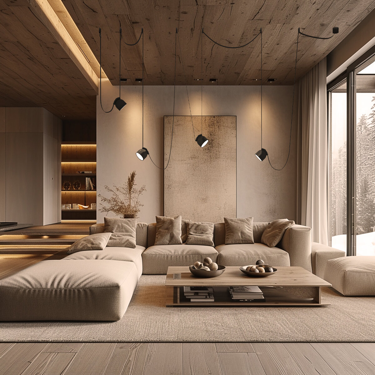 Система DECORATO от Divinare в интерьере гостиной