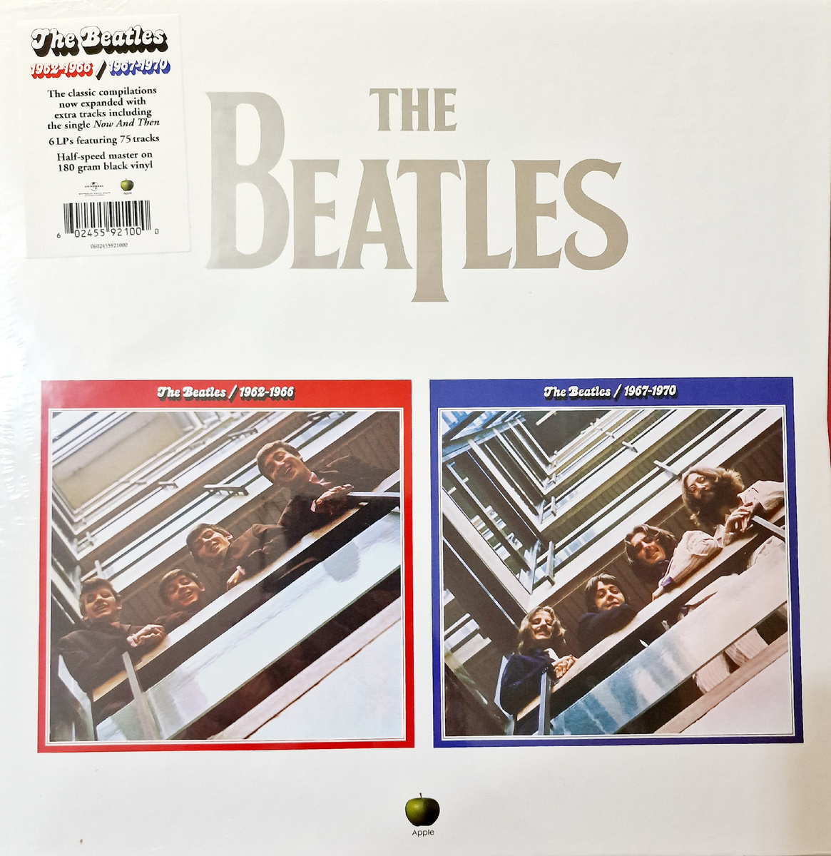 Издания The Beatles – 1962-1966 / 1967-1970 на черном виниле.
